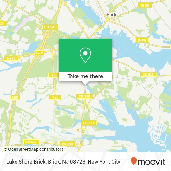 Lake Shore Brick, Brick, NJ 08723 map