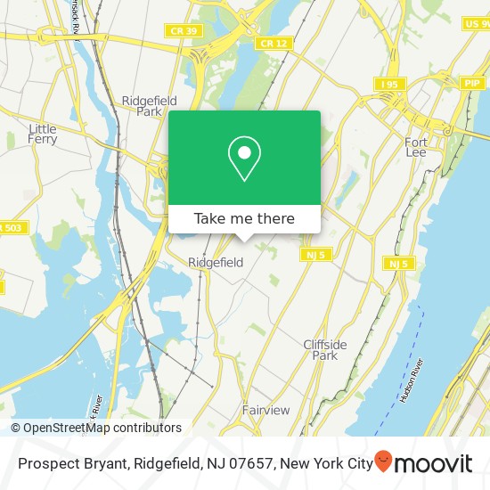 Prospect Bryant, Ridgefield, NJ 07657 map