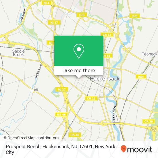 Prospect Beech, Hackensack, NJ 07601 map