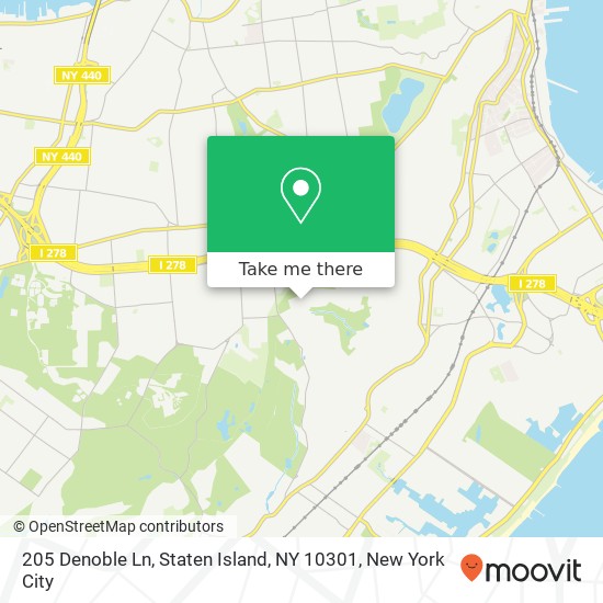 205 Denoble Ln, Staten Island, NY 10301 map