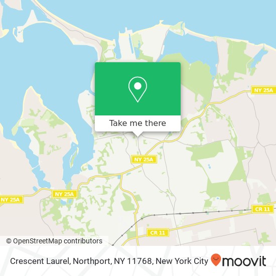 Mapa de Crescent Laurel, Northport, NY 11768