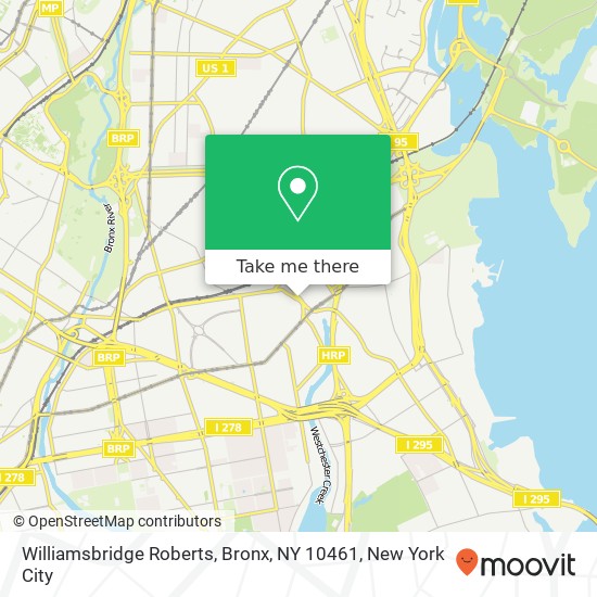 Williamsbridge Roberts, Bronx, NY 10461 map