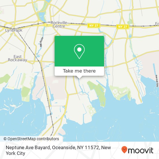 Mapa de Neptune Ave Bayard, Oceanside, NY 11572