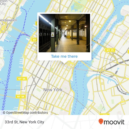 Mapa de 33rd St, New York, NY 10016