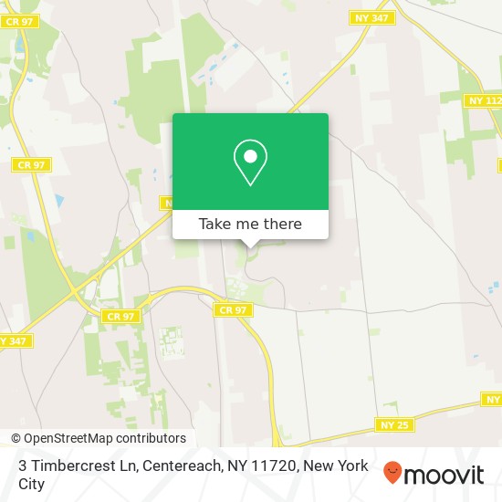 Mapa de 3 Timbercrest Ln, Centereach, NY 11720