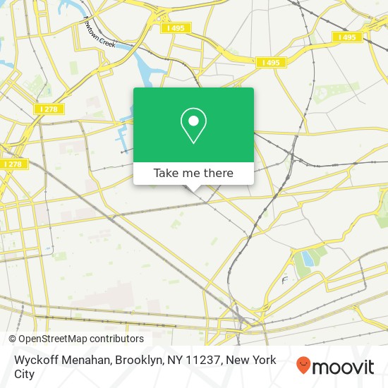 Wyckoff Menahan, Brooklyn, NY 11237 map
