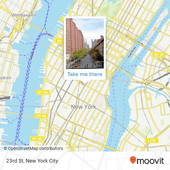 Mapa de 23rd St, New York, NY 10010