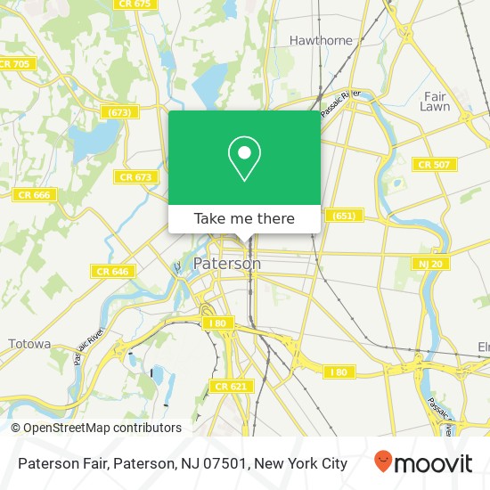 Mapa de Paterson Fair, Paterson, NJ 07501
