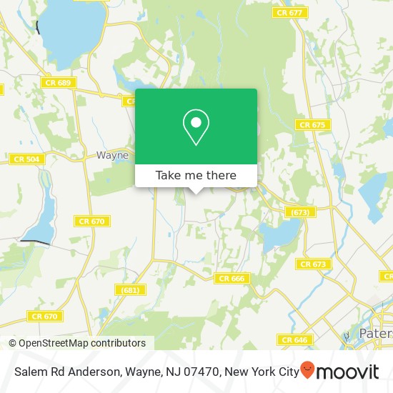 Mapa de Salem Rd Anderson, Wayne, NJ 07470