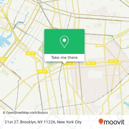 21st 27, Brooklyn, NY 11226 map