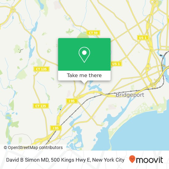 David B Simon MD, 500 Kings Hwy E map