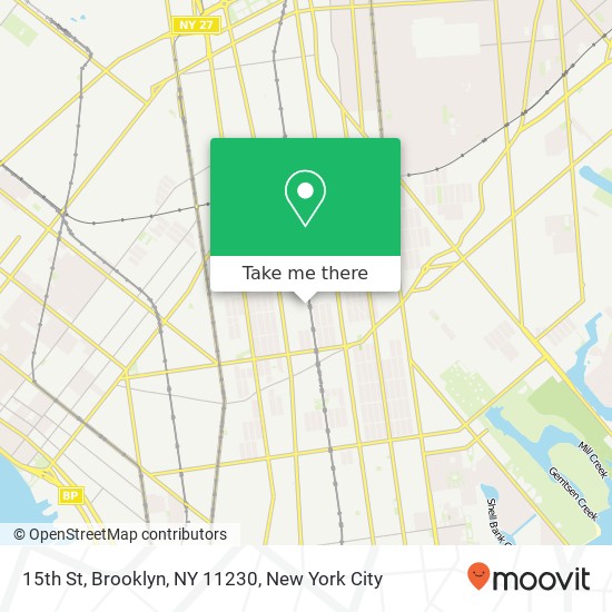 15th St, Brooklyn, NY 11230 map