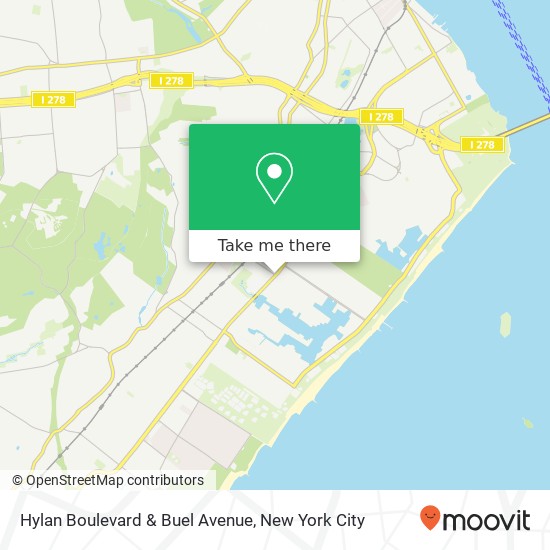 Mapa de Hylan Boulevard & Buel Avenue