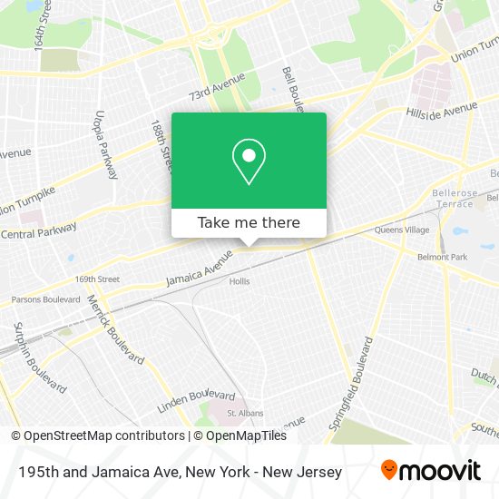 195th and Jamaica Ave map
