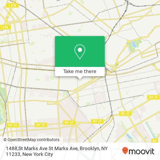 Mapa de 1488,St Marks Ave St Marks Ave, Brooklyn, NY 11233