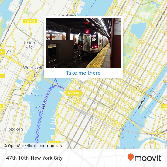 Mapa de 47th 10th, New York, NY 10036