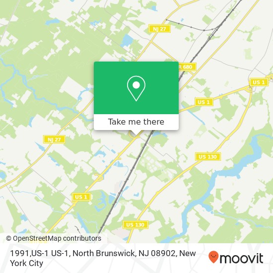 Mapa de 1991,US-1 US-1, North Brunswick, NJ 08902