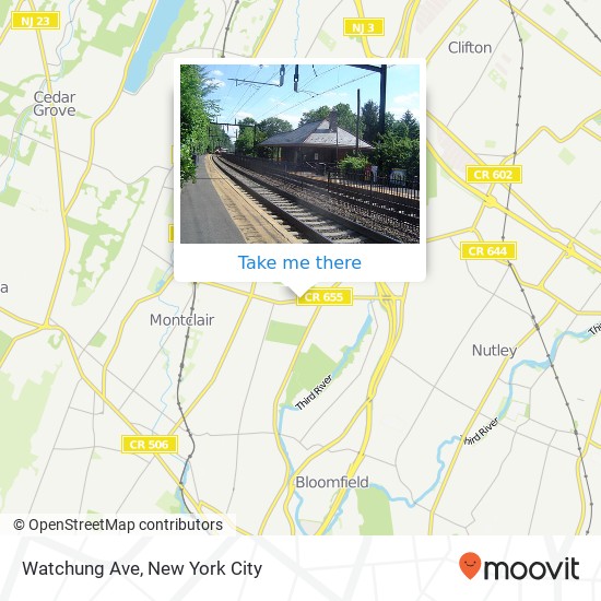 Watchung Ave, Bloomfield, NJ 07003 map