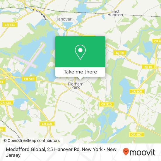 Mapa de Medafford Global, 25 Hanover Rd