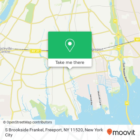 S Brookside Frankel, Freeport, NY 11520 map