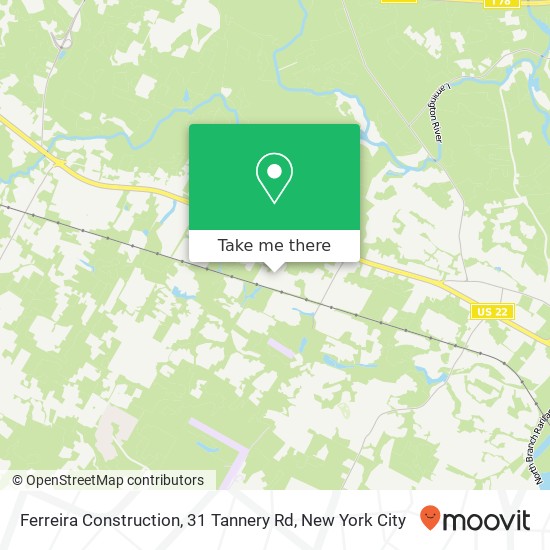 Ferreira Construction, 31 Tannery Rd map