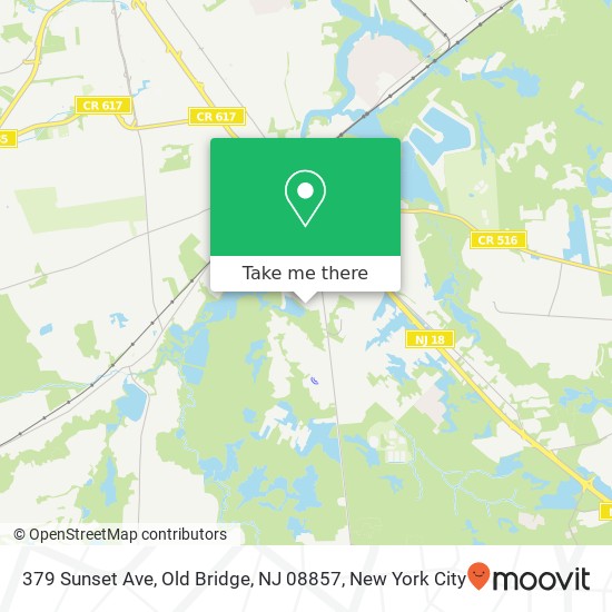 379 Sunset Ave, Old Bridge, NJ 08857 map