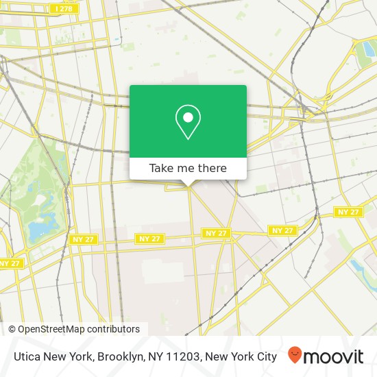 Mapa de Utica New York, Brooklyn, NY 11203