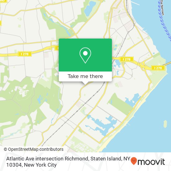 Mapa de Atlantic Ave intersection Richmond, Staten Island, NY 10304