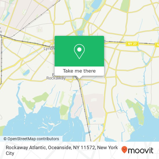 Mapa de Rockaway Atlantic, Oceanside, NY 11572