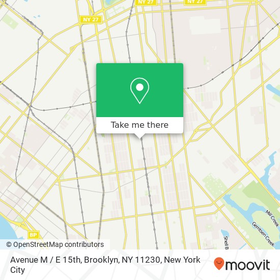 Mapa de Avenue M / E 15th, Brooklyn, NY 11230