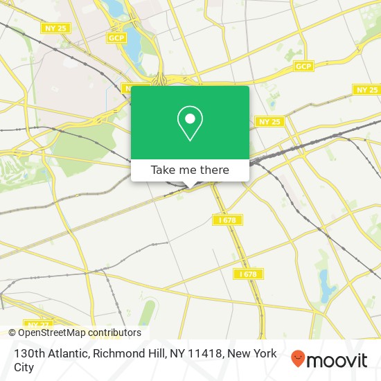 130th Atlantic, Richmond Hill, NY 11418 map