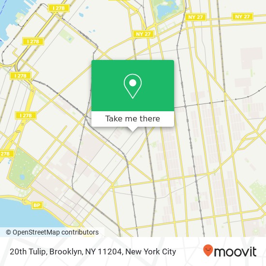 20th Tulip, Brooklyn, NY 11204 map