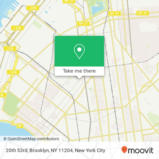 20th 53rd, Brooklyn, NY 11204 map