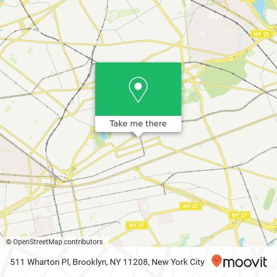 511 Wharton Pl, Brooklyn, NY 11208 map