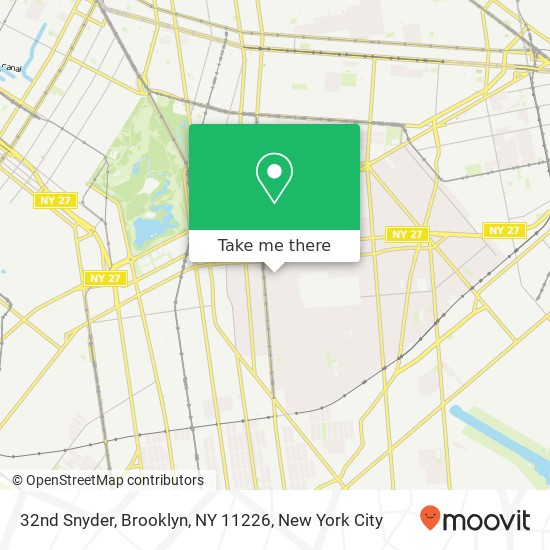 32nd Snyder, Brooklyn, NY 11226 map