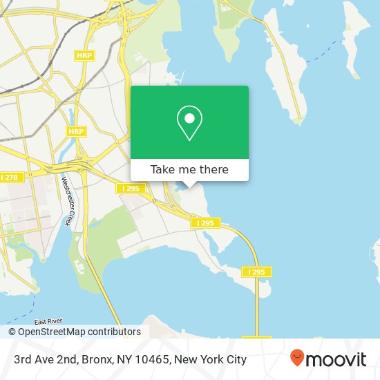 Mapa de 3rd Ave 2nd, Bronx, NY 10465