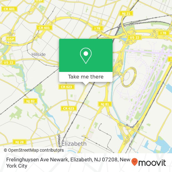 Frelinghuysen Ave Newark, Elizabeth, NJ 07208 map