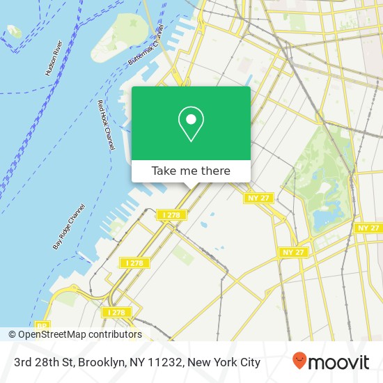 3rd 28th St, Brooklyn, NY 11232 map