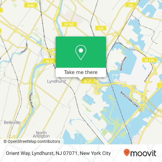 Orient Way, Lyndhurst, NJ 07071 map