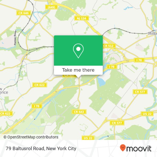 Mapa de 79 Baltusrol Road