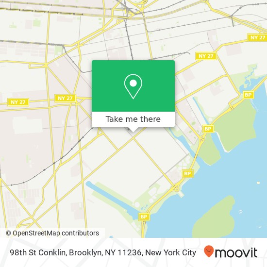 Mapa de 98th St Conklin, Brooklyn, NY 11236