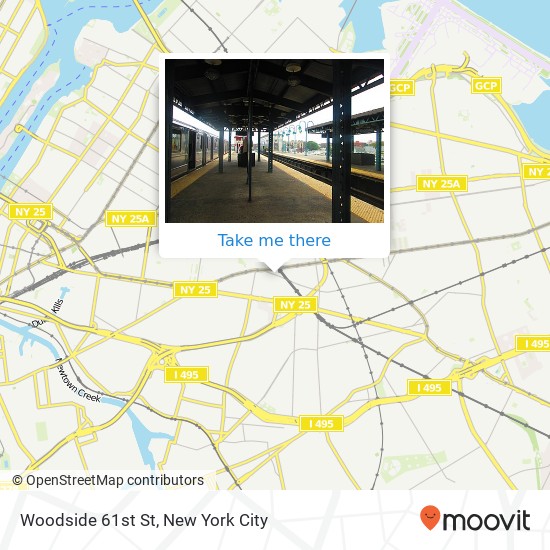 Mapa de Woodside 61st St, Woodside, NY 11377