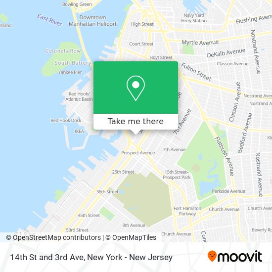 Mapa de 14th St and 3rd Ave