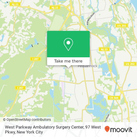 Mapa de West Parkway Ambulatory Surgery Center, 97 West Pkwy
