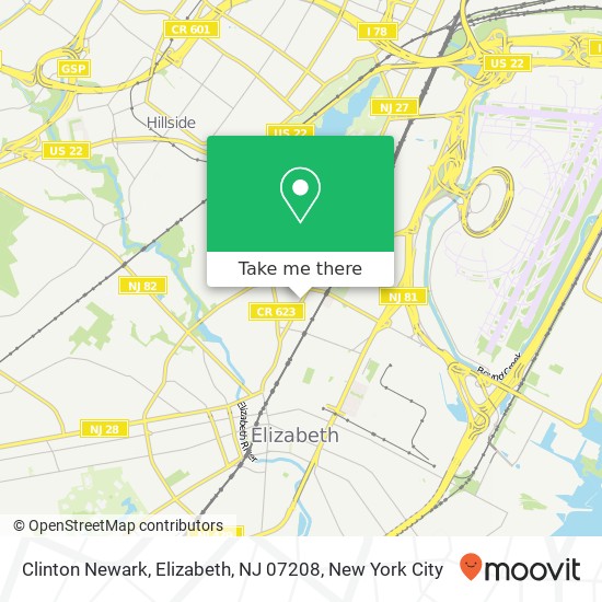 Clinton Newark, Elizabeth, NJ 07208 map