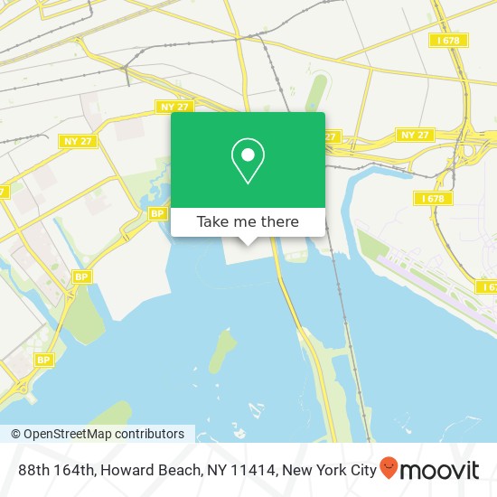 Mapa de 88th 164th, Howard Beach, NY 11414