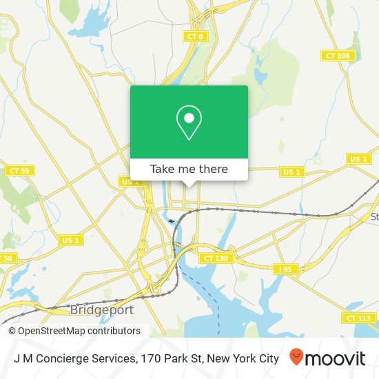 J M Concierge Services, 170 Park St map