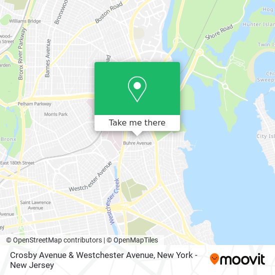 Crosby Avenue & Westchester Avenue map