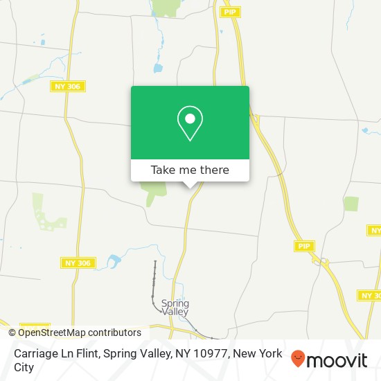 Mapa de Carriage Ln Flint, Spring Valley, NY 10977