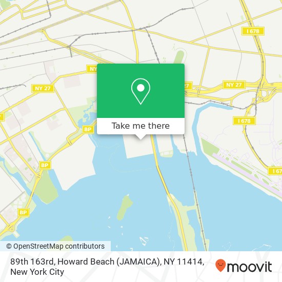 Mapa de 89th 163rd, Howard Beach (JAMAICA), NY 11414